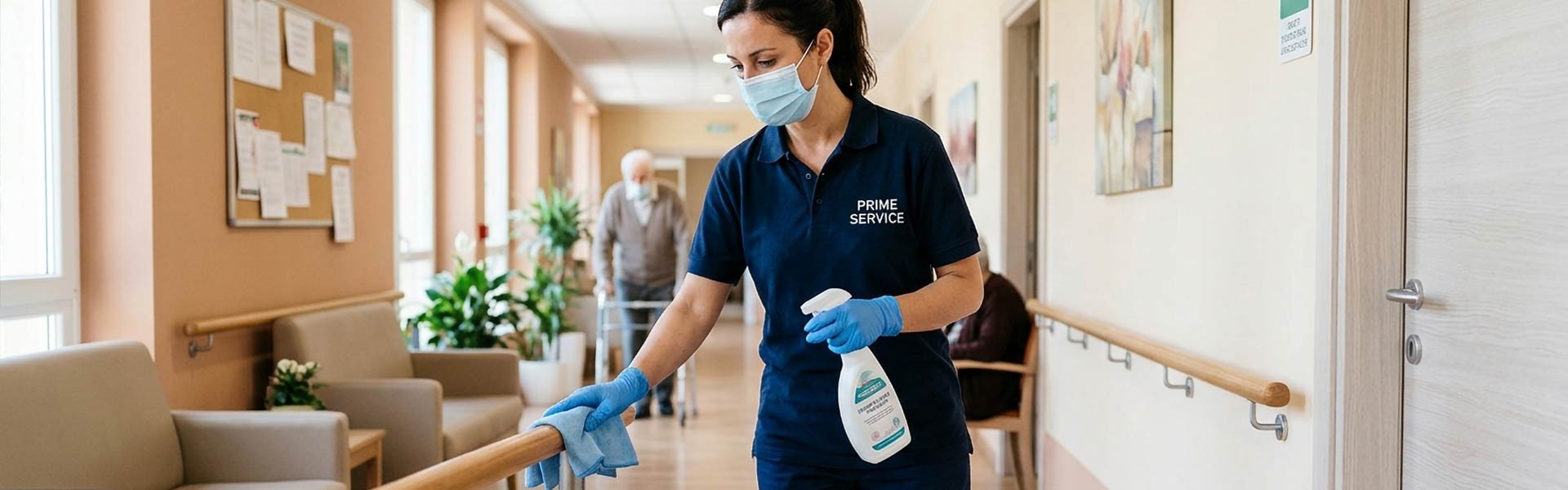 Operatori intenti a disinfestare